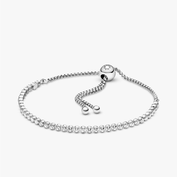 PANDORA Sparkling Slider Tennis Bracelet - Picture 8 of 12